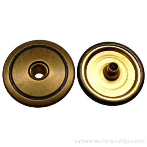 Ring Snap Button, Anti-brass Color